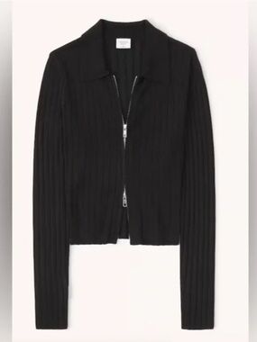 Double Zipper Cardigan - M